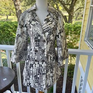 Worth Two Piece Printed Skirt Suit